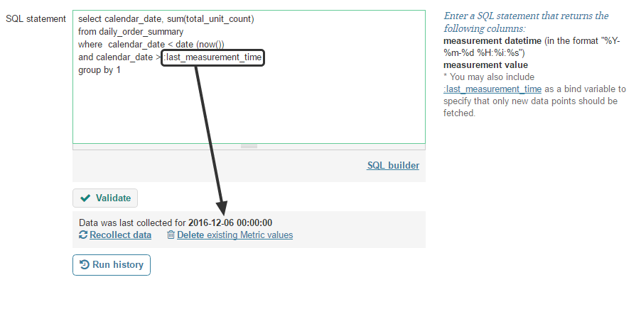 Collecting data incrementally