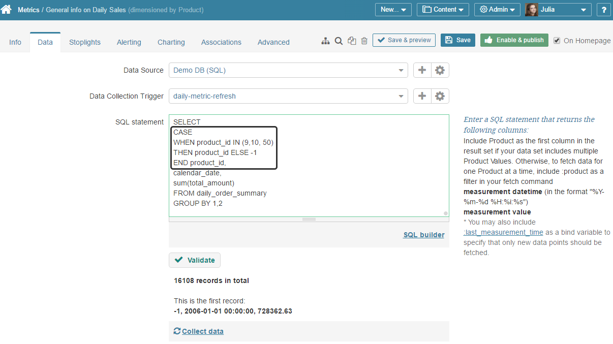 Write Element Data Fetch Commands for 'OTHER' Mapping