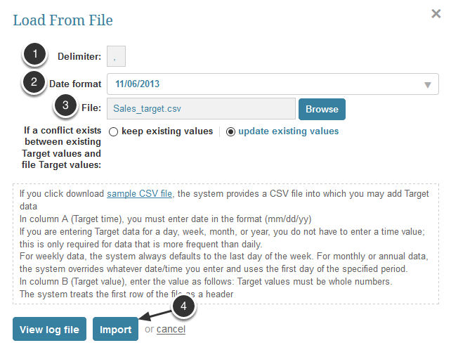 If your Target is Undimensioned