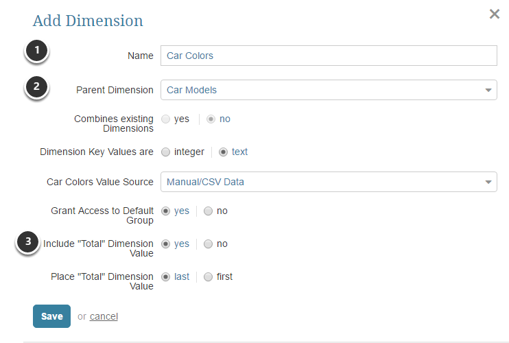 Define the new Dimension