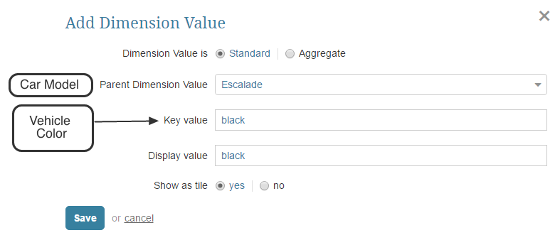 Define Dimension Values