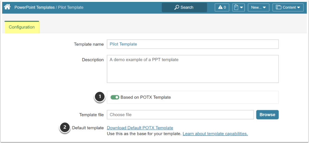 PowerPoint Template Editor - Google Chrome