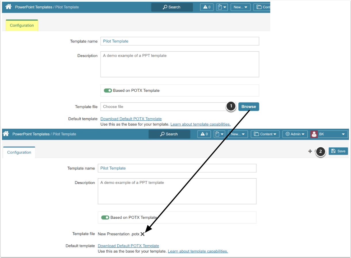 PowerPoint Template Editor - Google Chrome
