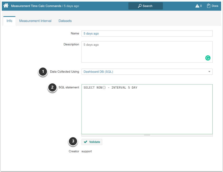 Measurement Time Calculation Commands - Google Chrome
