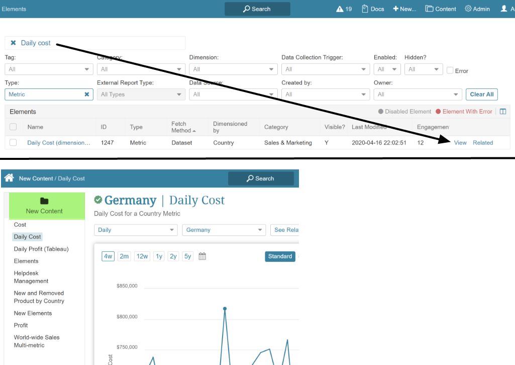 Element List - Google Chrome