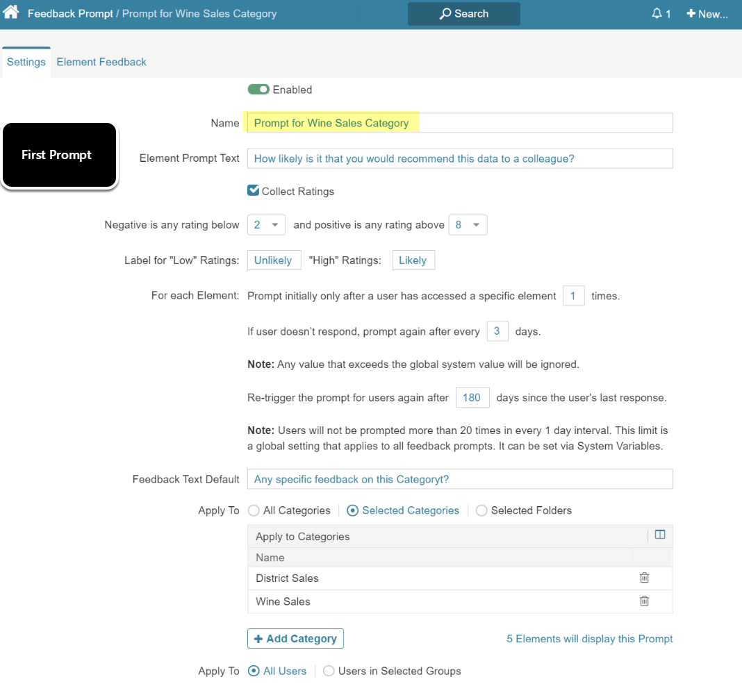 Feedback Prompt - Google Chrome