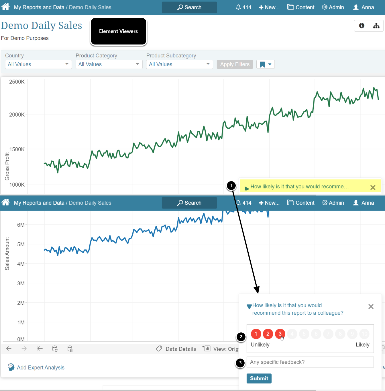 External Report: Demo Daily Sales - Google Chrome