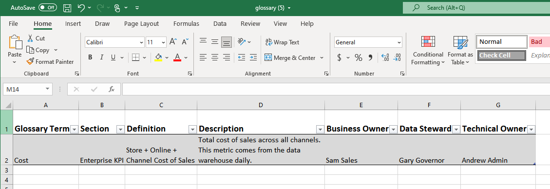 glossary (5) - Excel