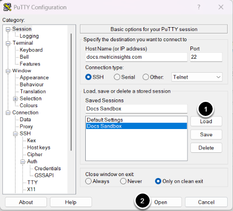 Connect to your Metric Insights server