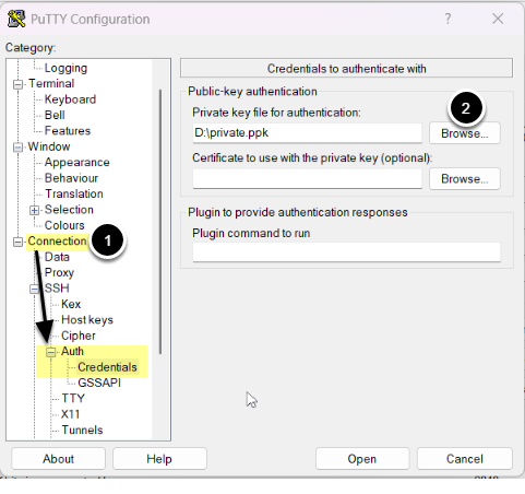 Create a new SSH connection