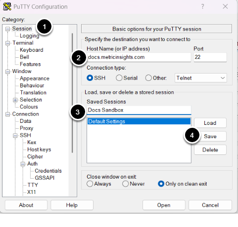 Enter the hostname for your Metric Insights server