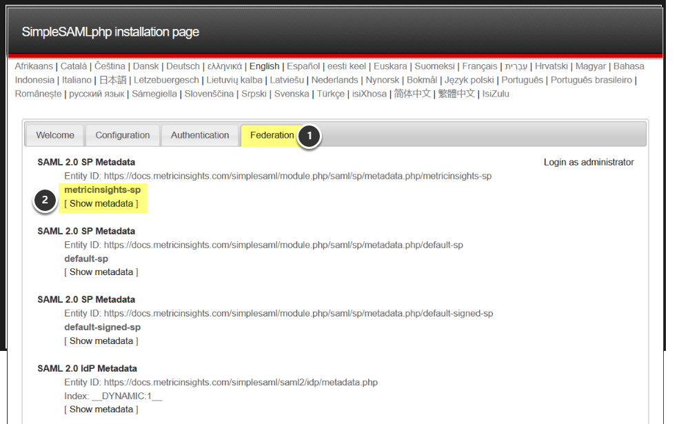Generate Metadata XML from Metric Insights