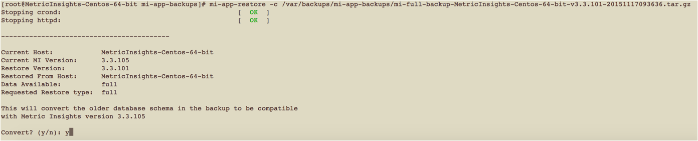 Connect to your new VM and restore your backed up data