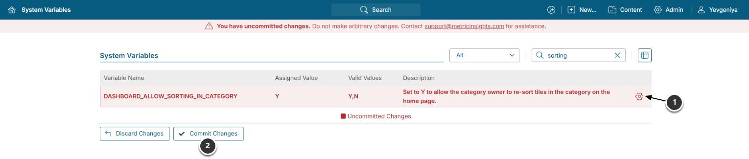 Drag and drop rows to set the required element order