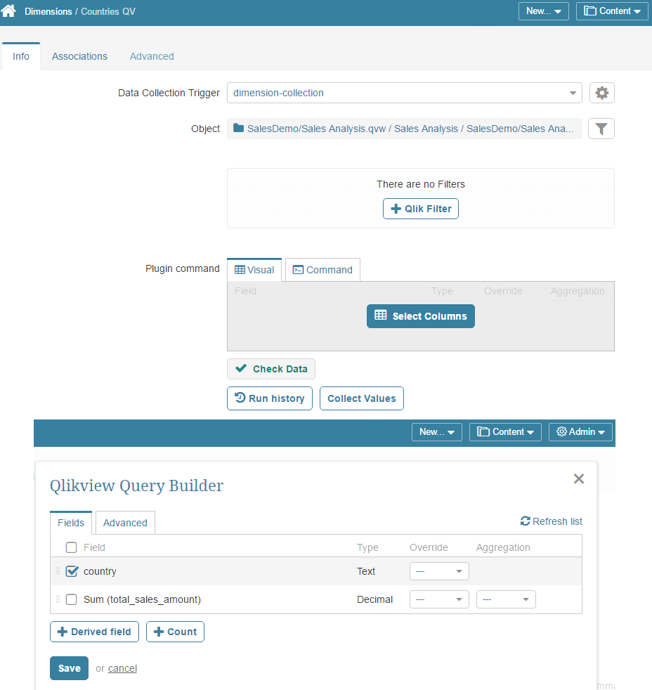 Enter the command for fetching data
