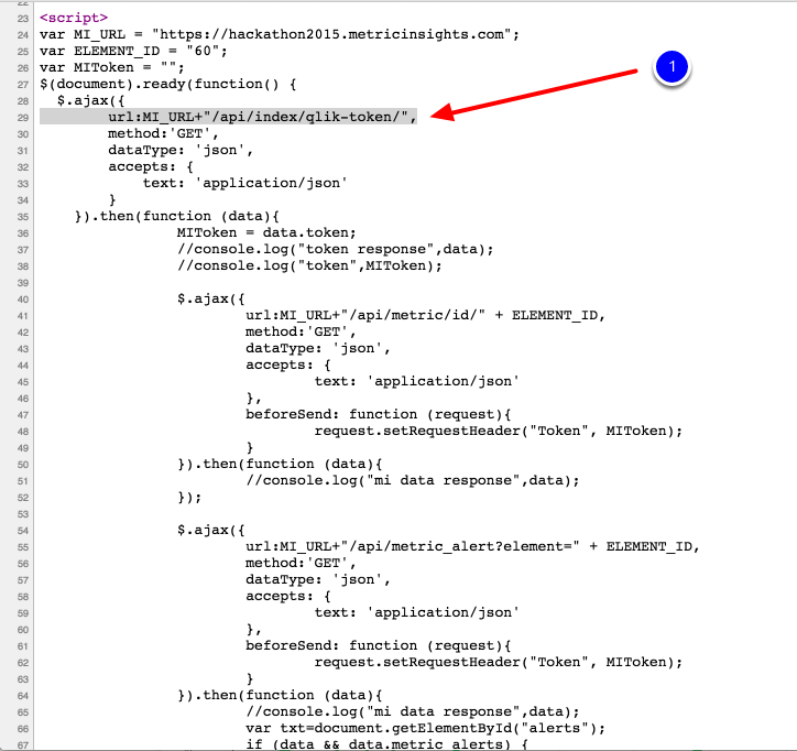 API via JavaScript